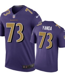 Baltimore Ravens #73 Marshal Yanda Nike Color Rush Purple Jersey