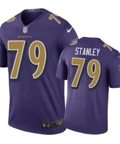 Baltimore Ravens #79 Ronnie Stanley Nike Color Rush Purple Jersey