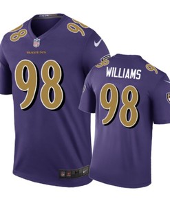 Baltimore Ravens #98 Brandon Williams Nike Color Rush Purple Jersey