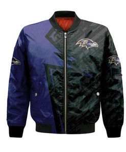 Baltimore Ravens Bomber Abstract Pattern Sport- NFL