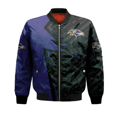 Baltimore Ravens Bomber Abstract Pattern Sport- NFL