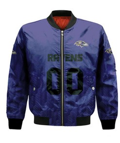 Baltimore Ravens Bomber Jacket Logo Sport Ombre  - NFL