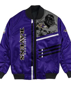 Baltimore Ravens Bomber Jacket Personalized Football For Fan- NFL