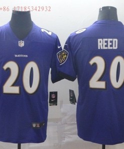 Baltimore Ravens Branded Reed #20 2020 Nfl Blue Jersey Jersey