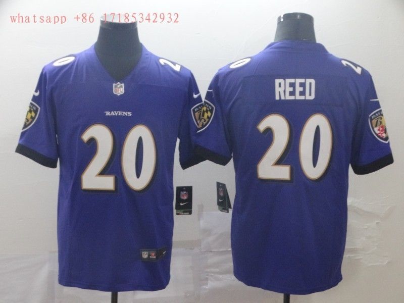 Baltimore Ravens Branded Reed #20 2020 Nfl Blue Jersey Jersey