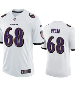 Baltimore Ravens Brent Urban 68 White Vapor Limited Jersey
