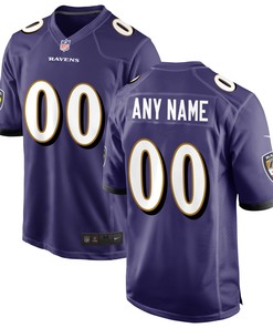 Baltimore Ravens Custom Game Jersey Purple Custom Jerseys Nfl