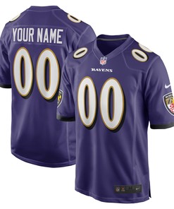 Baltimore Ravens Custom Game Jersey Purple Custom Jerseys Nfl