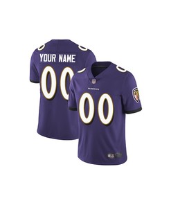 Baltimore Ravens Custom Purple 100th Season Vapor Elite Jersey