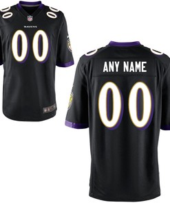 Baltimore Ravens Game Custom Jersey - Black Custom Jerseys Nfl