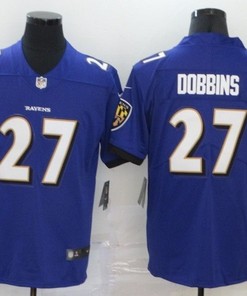 Baltimore Ravens J. K. Dobbins #27 Nfl 2020 Blue Jersey
