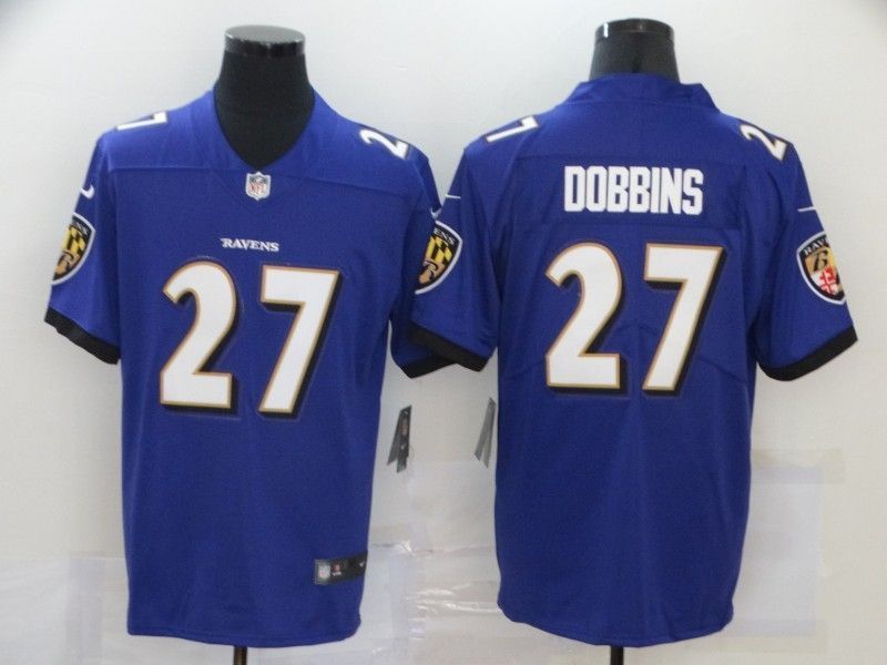 Baltimore Ravens J. K. Dobbins #27 Nfl 2020 Blue Jersey