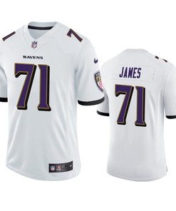 Baltimore Ravens Ja'Wuan James 71 White Vapor Limited Jersey - Men's