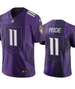 Baltimore Ravens James Proche Purple City Edition Vapor Limited Jersey