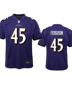 Baltimore Ravens Jaylon Ferguson 2019 Nfl Draft Purple Game Youth Jersey
