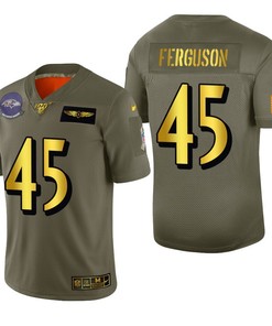 Baltimore Ravens Jaylon Ferguson 2019 Salute To Service Nfl 100 Mens Jersey Metallic