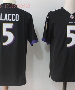 Baltimore Ravens Joe Flacco #5 2020 Nfl Black Jersey Jersey
