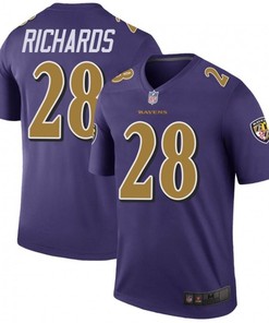 Baltimore Ravens Jordan Richards Purple Color Rush Legend Jersey