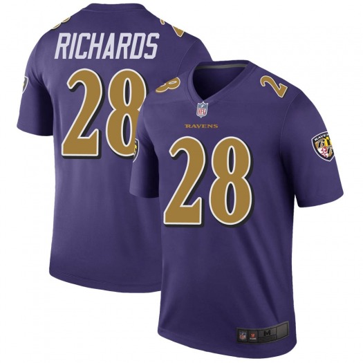 Baltimore Ravens Jordan Richards Purple Color Rush Legend Jersey - Bluefink