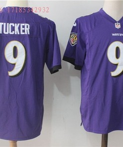 Baltimore Ravens Justin Tucker #9 2020 Nfl Purple Jersey Jersey