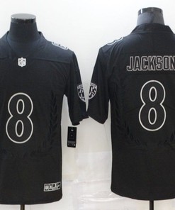 Baltimore Ravens Lamar Jackson #8 2020 Nfl Black Jersey Jersey