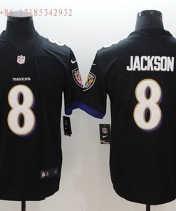 Baltimore Ravens Lamar Jackson #8 2020 Nfl Black Jersey Jersey
