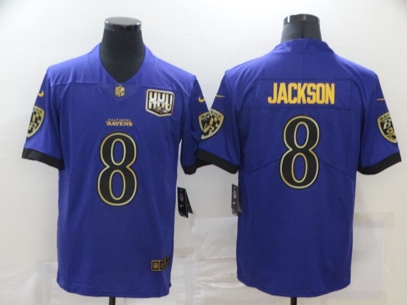 Baltimore Ravens Lamar Jackson #8 2020 Nfl Blue Jersey Jersey