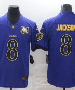 Baltimore Ravens Lamar Jackson #8 2020 Nfl Blue Jersey Jersey
