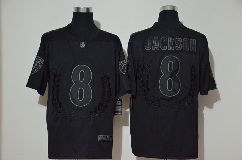 Baltimore Ravens Lamar Jackson #8 Nfl 2020 Black Jersey