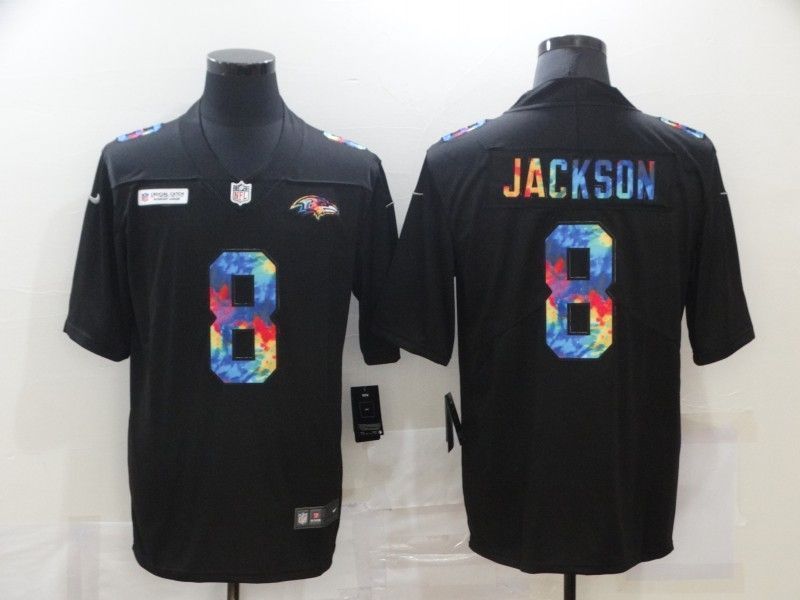 Baltimore Ravens Lamar Jackson #8 Nfl 2020 Black Jersey