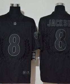 Baltimore Ravens Lamar Jackson #8 Nfl 2020 Black Jersey