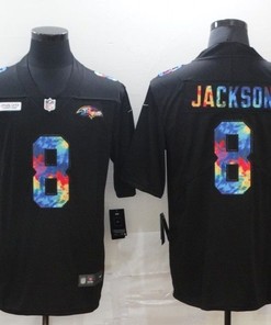 Baltimore Ravens Lamar Jackson #8 Nfl 2020 Black Jersey