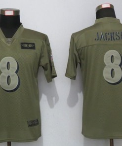Baltimore Ravens Lamar Jackson #8 Nfl 2020 Moss Green Jersey