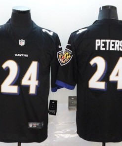Baltimore Ravens Marcus Peters #24 Nfl 2020 Black Jersey