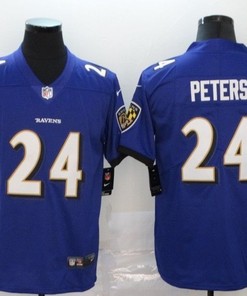 Baltimore Ravens Marcus Peters #24 Nfl 2020 Cobalt Jersey