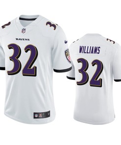 Baltimore Ravens Marcus Williams 32 White Vapor Limited Jersey - Men's
