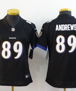Baltimore Ravens Mark Andrews #89 Nfl 2020 Black Womens Jersey