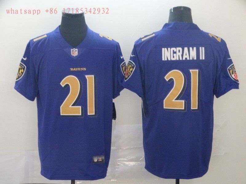 Baltimore Ravens Mark Ingram Jr. #21 2020 Nfl Blue Jersey Jersey