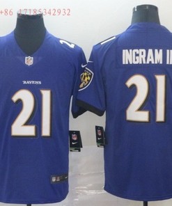 Baltimore Ravens Mark Ingram Jr. #21 2020 Nfl Blue Jersey Jersey
