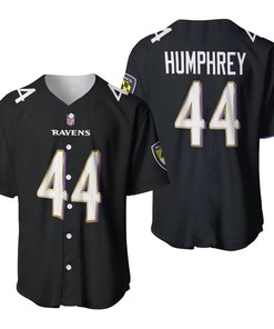 Baltimore Ravens Marlon Humphrey #44 Great Player Nfl American Football Game Jersey Black 2019 3d Designed Allover Gift For Ravens Fans Baseball Jersey