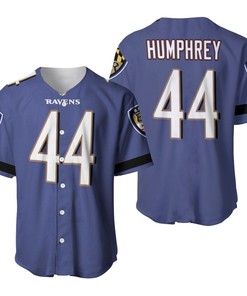 Baltimore Ravens Marlon Humphrey #44 Great Player Nfl Custom Game Purple 3d Designed Allover Gift For Baltimore Fans Baseball Jersey