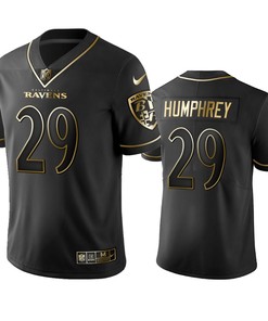 Baltimore Ravens Marlon Humphrey Black Golden Edition 2019 Vapor Untouchable Limited Jersey - Mens