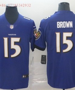Baltimore Ravens Marquise Brown #15 2020 Nfl Blue Jersey Jersey