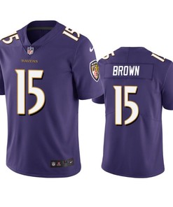 Baltimore Ravens Marquise Brown 2019 Nfl Draft Purple Vapor Limited Jersey