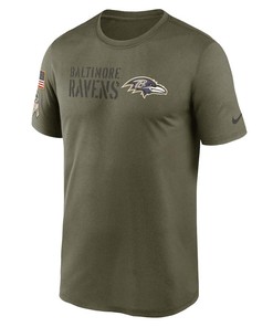 Baltimore Ravens Men 2022 Salute to Service Legend Team T-Shirt - Olive