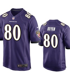 Baltimore Ravens Miles Boykin 2019 Nfl Draft Purple Game Jersey