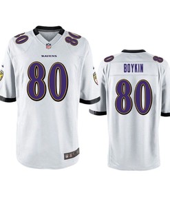 Baltimore Ravens Miles Boykin 2019 Nfl Draft White Game Jersey