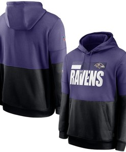 Baltimore Ravens Nfl 2020 Purple And Black Hoodie Jersey