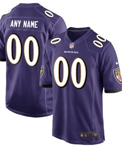 Baltimore Ravens Nike Custom Game Jersey - Purple