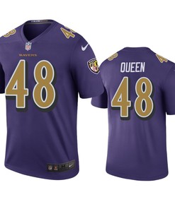 Baltimore Ravens Patrick Queen Purple Color Rush Legend Jersey - Mens